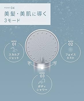 Amazon | SALONIA サロニア シャワーヘッド ファインバブルクリア
