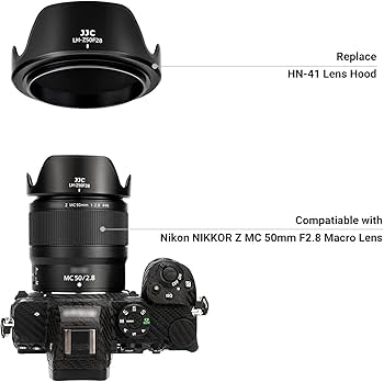 Amazon.com : Tulip Flower Lens Hood for Nikon NIKKOR Z MC 50mm F2