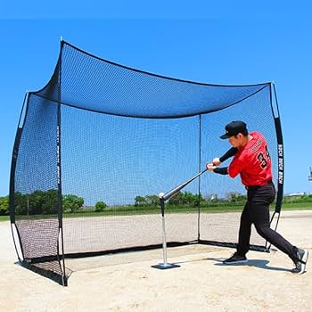 Amazon.co.jp: 練習 バッティングゲージ ネット 3×2.4×1.5m 硬式 軟式