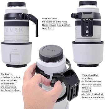 Amazon | iShoot金属レンズサポート襟、レンズブラケット襟、三脚