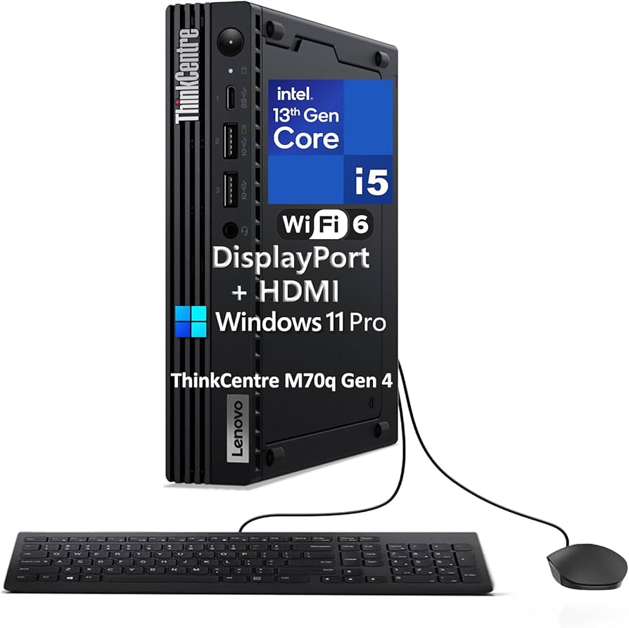 Amazon.com: Lenovo ThinkCentre M70q Gen 4 MFF 1L Tiny Mini