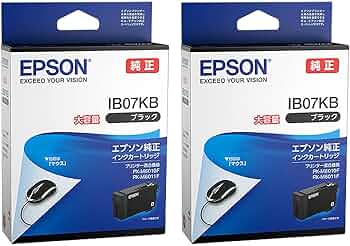 Amazon.co.jp: エプソン 純正インク IB07KB ブラック 大容量 2本セット