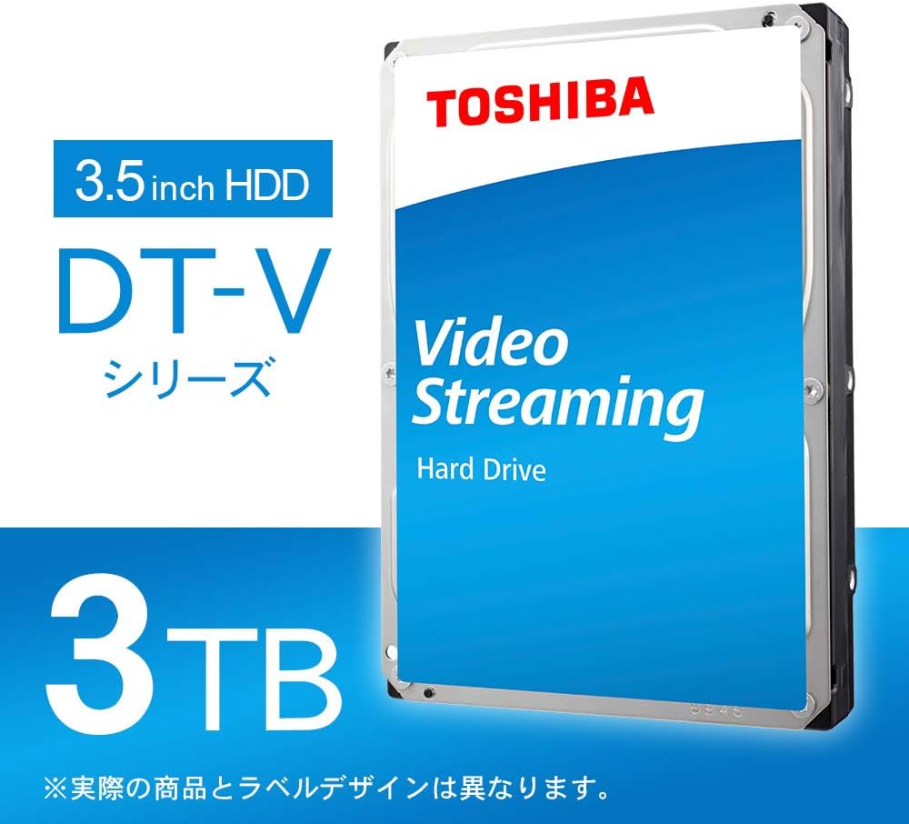 Amazon | 東芝 内蔵HDD 3.5インチ 3TB 監視カメラモデル DT01ABA300V