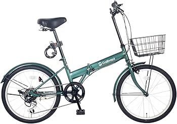 Amazon | 折りたたみ自転車 20インチ GV-06 外装6段変速ギア フロント