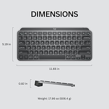 Logitech MX Keys Mini Minimalist Wireless Illuminated Keyboard