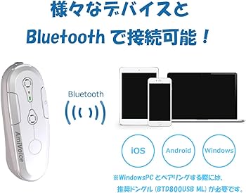 Amazon | AmiVoice Front WT01(ホワイト) 【リモートワーク テレワーク