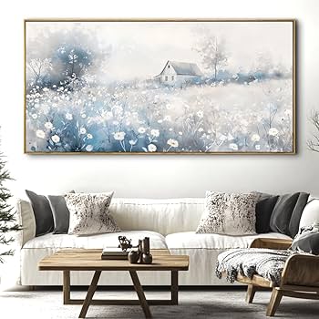 Amazon.co.jp: 風景抽象ウォールアート リビングルーム用 Lサイズ