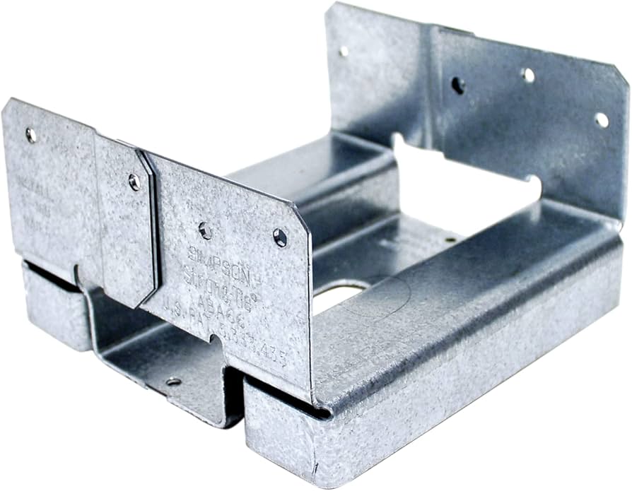 Simpson Strong Tie ABA66Z ZMAX Galvanized 14-Gauge 6x6 Adjustable