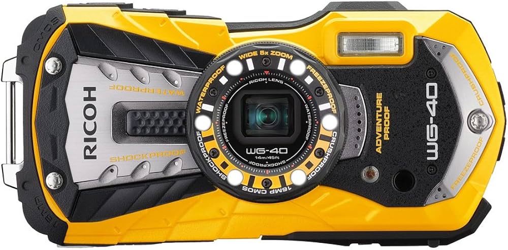Amazon | RICOH 防水デジタルカメラ RICOH WG-40 イエロー 防水14m耐