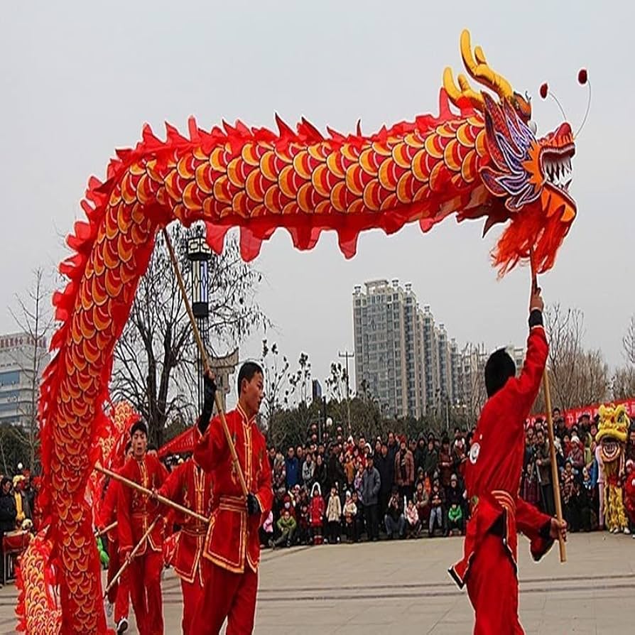 Amazon.com: OLOTU Dance Lion 32.8 ft Length Chinese Dragon Dance
