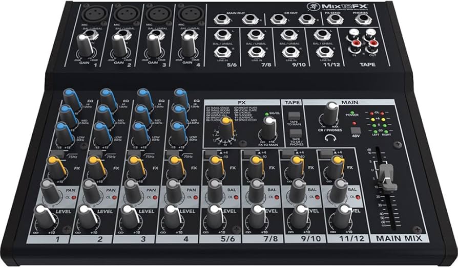 Amazon.com: Mackie Mix Series Mix12FX 12-Channel Compact Mixer