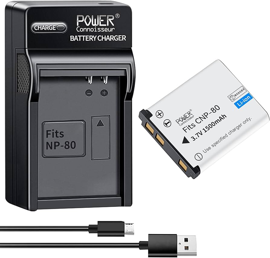 Amazon | 「Power-connoisseur」Casio対応 NP-80 3.7V 1500mAh交換