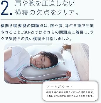 Amazon.co.jp: [SU-ZI] [スージー] 【2個セット】横寝枕 MUGON 2