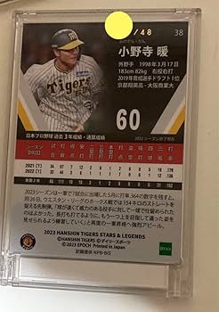 Amazon.co.jp: 阪神タイガース 小野寺暖 直筆サインカード 62枚限定