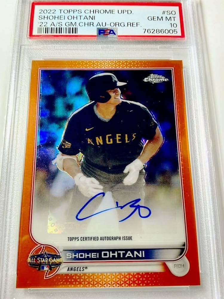 Amazon.co.jp: 【PSA10!オールスターVer!】大谷翔平 Topps Chrome 2022