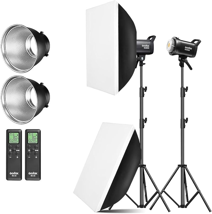 Amazon.com : Godox 2 Pack SL-60II bi 120W CRI95+ Bi-Color