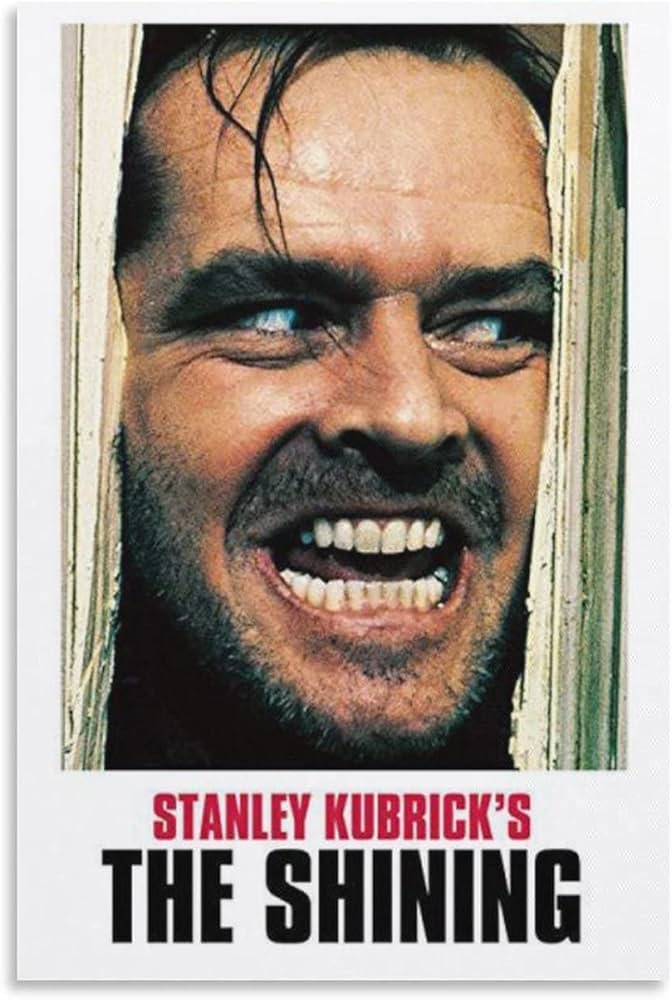 Amazon.co.jp: シャイニング映画のポスターキャンバスポスター壁アート