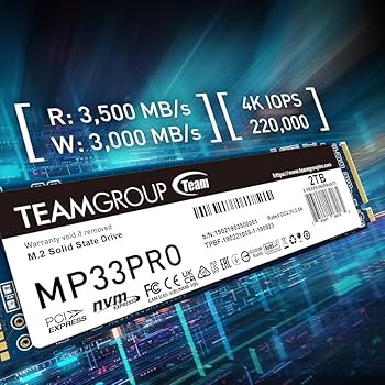 Amazon.com: TEAMGROUP MP33 PRO 2TB NVMe Internal SSD: 1.3 PCIe
