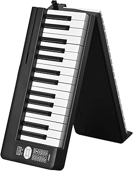 Amazon | 大人 電子キーボード 61鍵折りたたみピアノ ポータブル