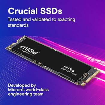 Amazon | Crucial クルーシャル P3 Plus 500GB 3D NAND NVMe PCIe M.2