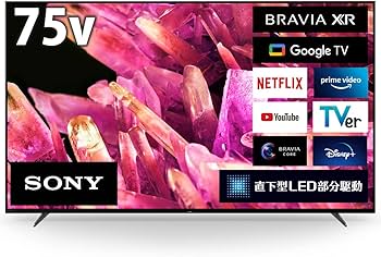 Amazon | ソニー 75V型 4K 液晶 テレビ ブラビア XRJ-75X90K BRAVIA XR