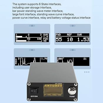 Amazon.co.jp: アンテナチューナー, 全能 1.8MHz-30MHz 100W アンテナ