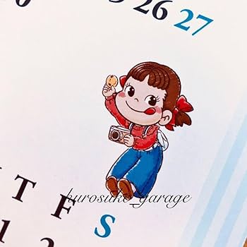 Amazon.co.jp: 不二家ペコちゃん 2024年 ポスターカレンダー1枚