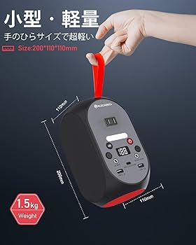 Amazon.co.jp: ELECAENTA ポータブル電源 ソーラーパネル セット 99Wh