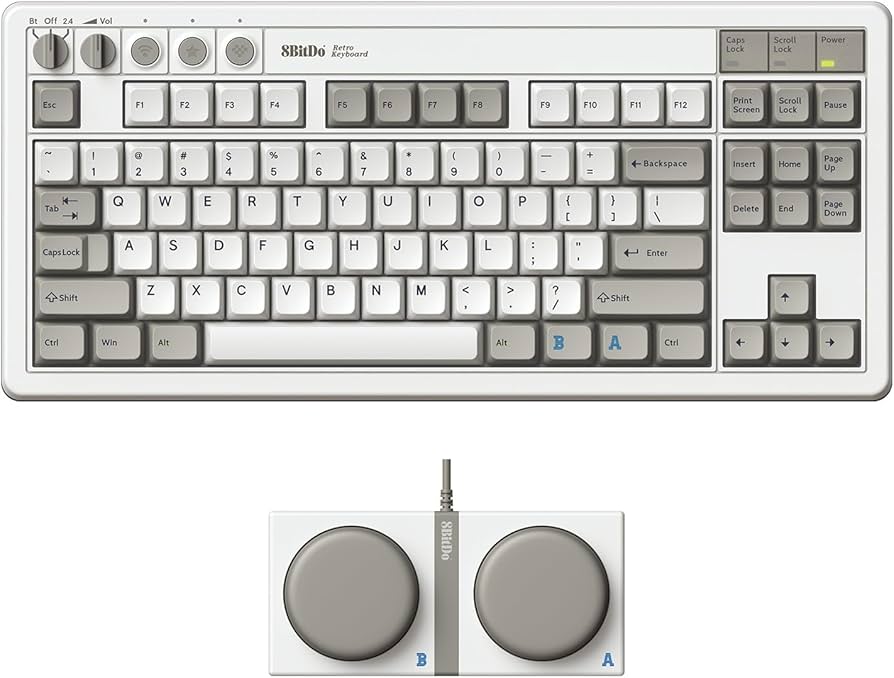 Amazon.co.jp: 8Bitdo Retro Mechanical Keyboard、Bluetooth/2.4 G