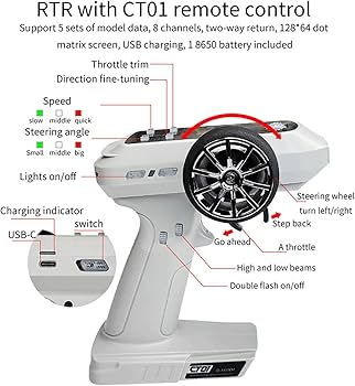 Amazon.com: LDARC 1:43 Scale Mini RC Crawler RTR RC Rock Truck 4x4