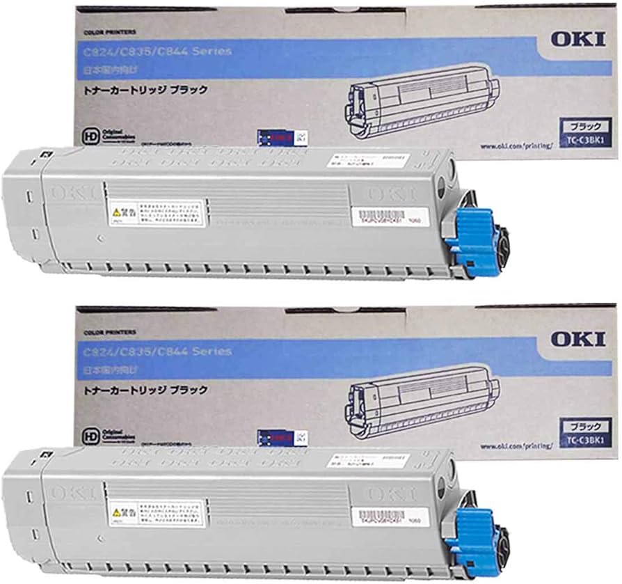 Amazon.co.jp: OKI TC-C3BK1 トナーカートリッジ 純正 ブラック 2本