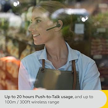 Amazon.com: Jabra Perform 45 Push-to-Talk (PTT) Bluetooth Wireless