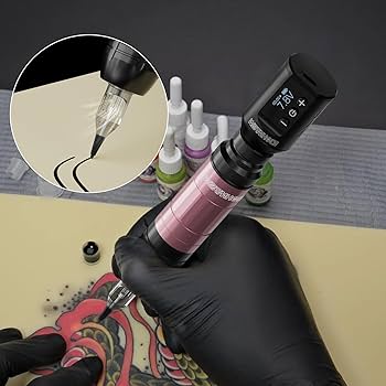 Amazon | ワームホール タトゥーガンキット ワイヤレスタトゥー マシン