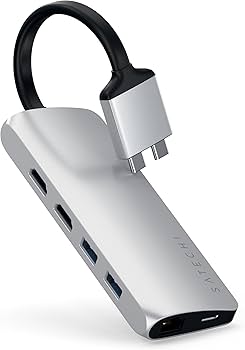 Amazon.com: Satechi Type-C Dual Multimedia Adapter with Dual 4K