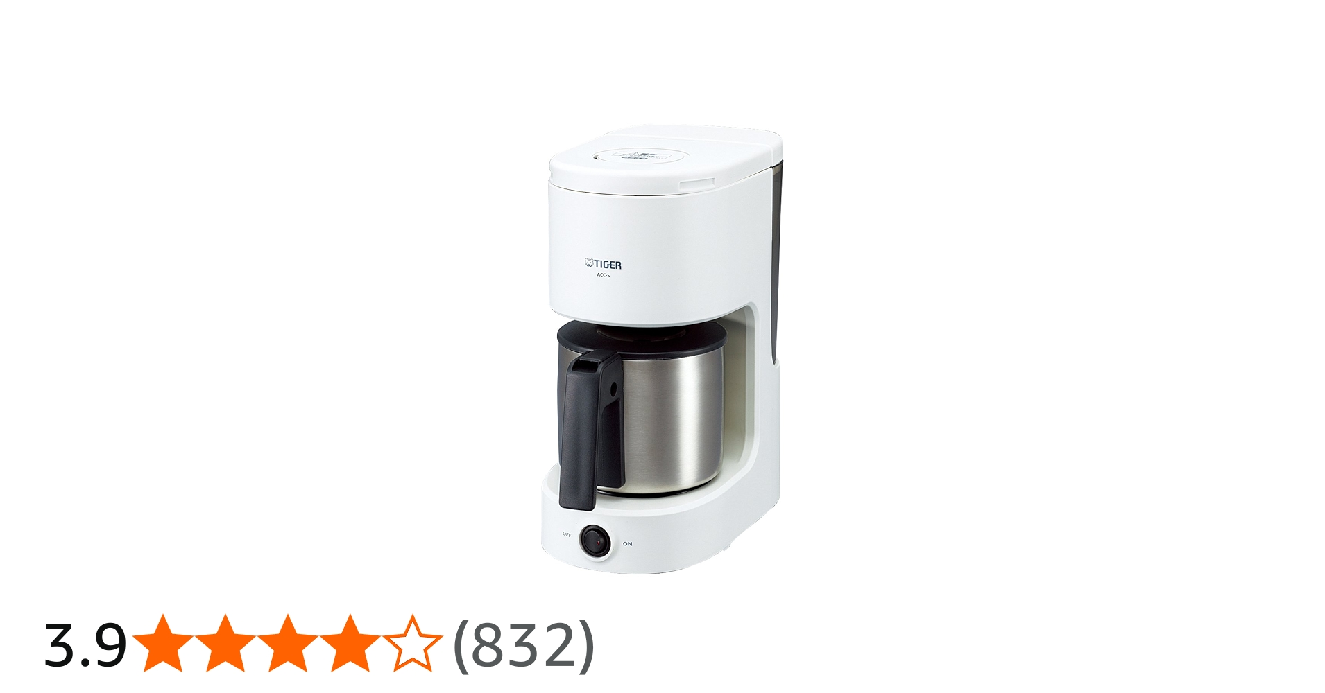 Amazon | タイガー コーヒーメーカー 6杯用 ステンレス サーバー