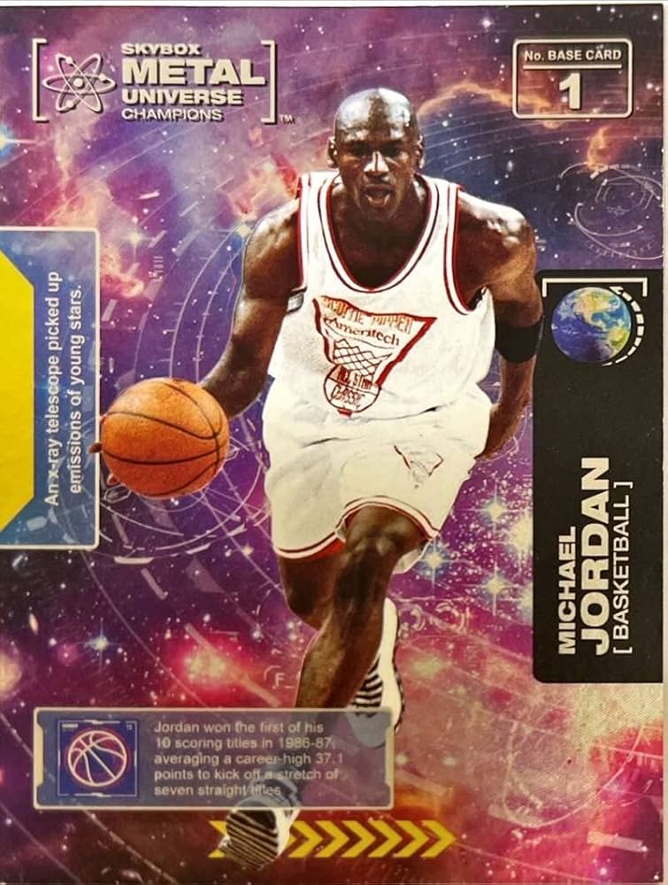 Amazon.com: 2021 Skybox Metal Universe Champions #1 Michael Jordan