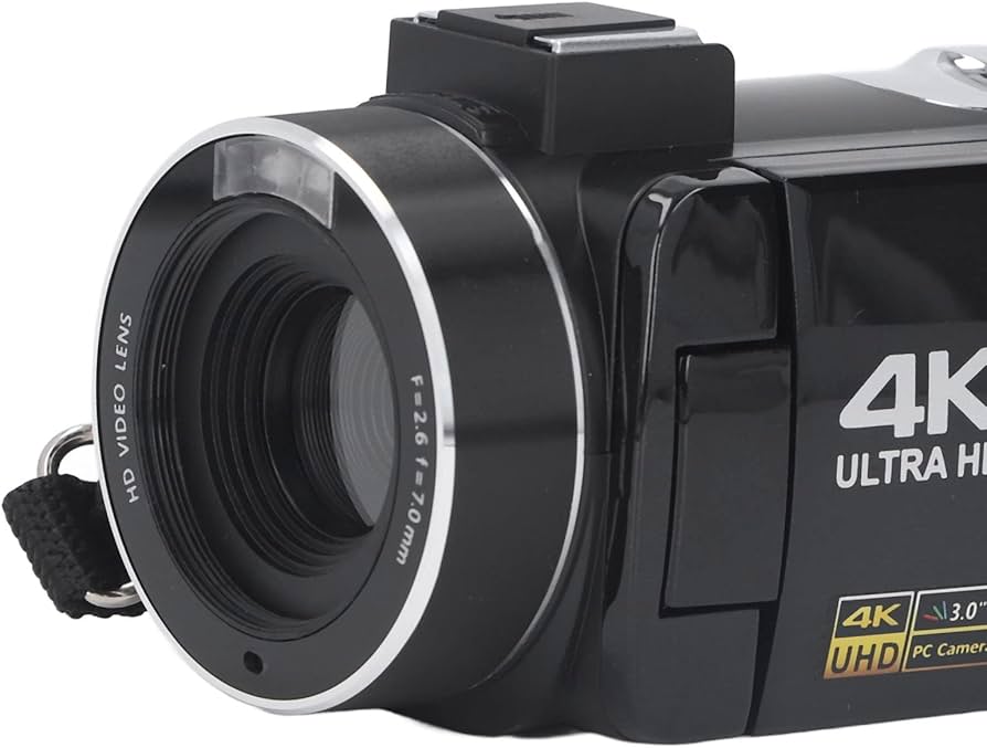 Amazon | 4K Ultra HDデジタルビデオカメラ、WIFI 3インチIPSカラー