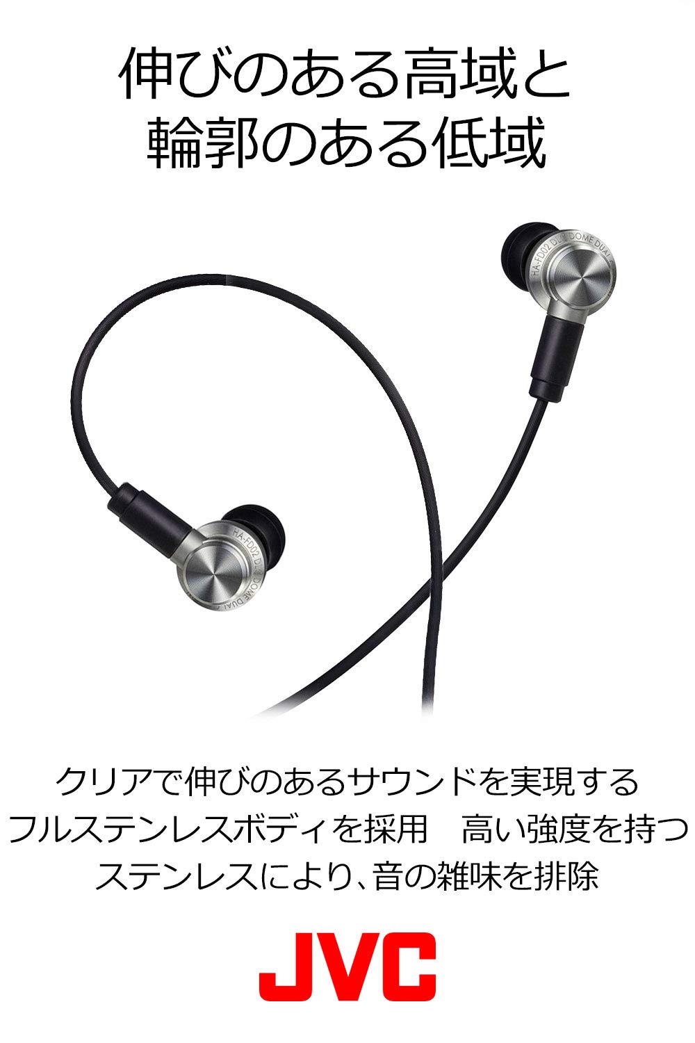 Amazon.co.jp: JVCケンウッド JVC HA-FD02 カナル型イヤホン CLASS-S