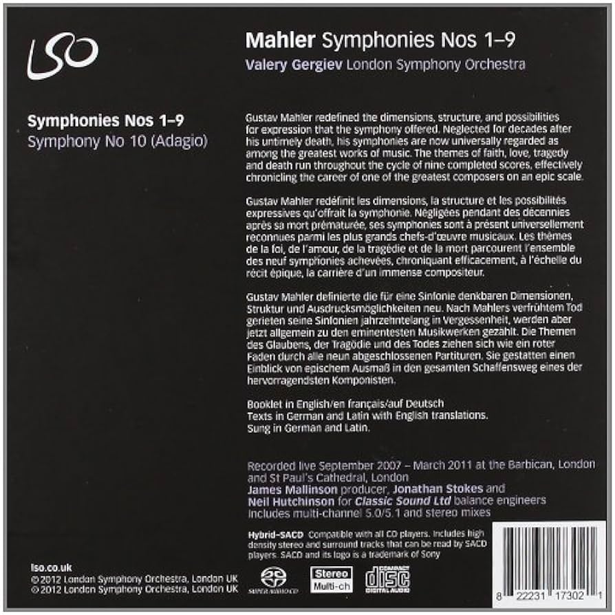 Amazon.co.jp: マーラー: 交響曲全集 / ゲルギエフ&ロンドン交響楽団