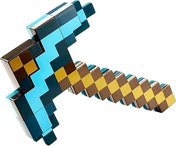 Amazon.com: Mattel Minecraft Sword & Pickaxe Set, Kid-Sized