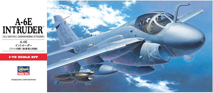 Amazon.com: Hasegawa 1/72 Scale A-6E Intruder Plastic Model Kit