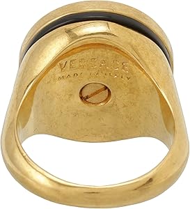 Amazon | VERSACE レジン メドゥーサ リング グレカモチーフ 指輪 日本