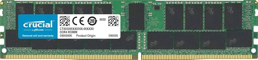 Amazon | Crucial DDR4-2933 32GB/4Gx72 ECC/Reg CL21 サーバーメモリ