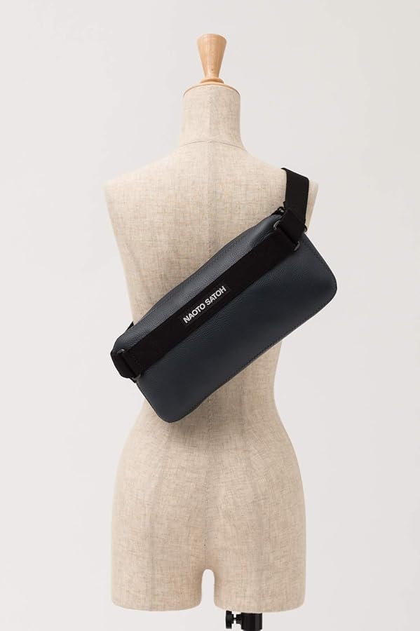 Amazon | NAOTO SATOH スクエア ボディ バッグ (ネイビー