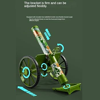 Amazon.com: ZZPXMY Mortar Launcher Playset, Push Tyre Mortar