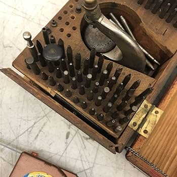 Amazon.co.jp: ビンテージ タガネセット スタッキングツール 時計用