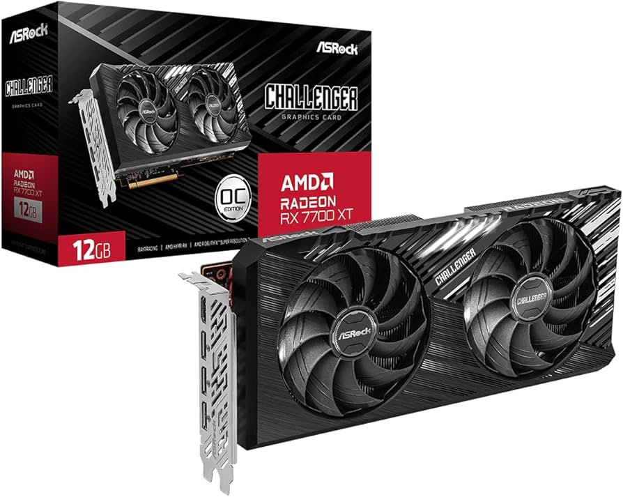 Amazon.com: ASRock AMD Radeon RX 7700 XT Challenger 12GB GDDR6 192