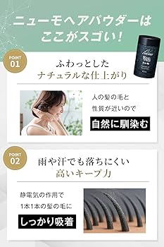 Amazon | ニューモ ヘアパウダー ブラック 20g ヘアミスト 100ml
