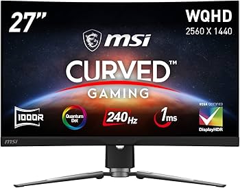 Amazon.co.jp: MSI 湾曲ゲーミングモニター MPG ARTYMIS 273CQRX-QD 27