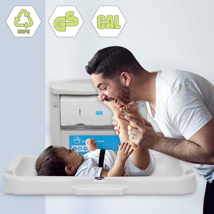 Amazon.co.jp: LUQIYA おむつ台 壁掛け おむつ交換台 オムツ交換台